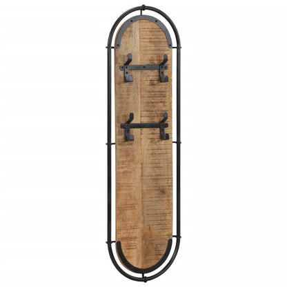 vidaXL Wall-mounted Coat Racks with 4 Hooks 2 pcs