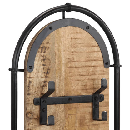 vidaXL Wall-mounted Coat Racks with 4 Hooks 2 pcs