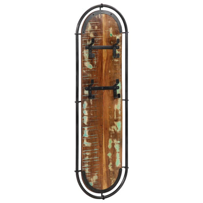 vidaXL Wall-mounted Coat Racks with 4 Hooks 2 pcs Solid Wood Reclaimed
