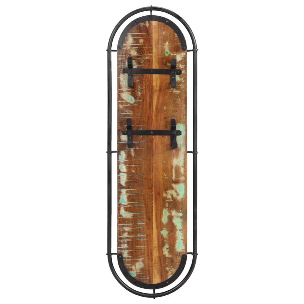 vidaXL Wall-mounted Coat Racks with 4 Hooks 2 pcs Solid Wood Reclaimed