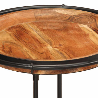 vidaXL 2 Piece Side Table Set Solid Wood Acacia