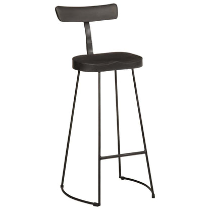 vidaXL Bar Stools 2 pcs Black 49x43x103 cm Solid Wood Mango
