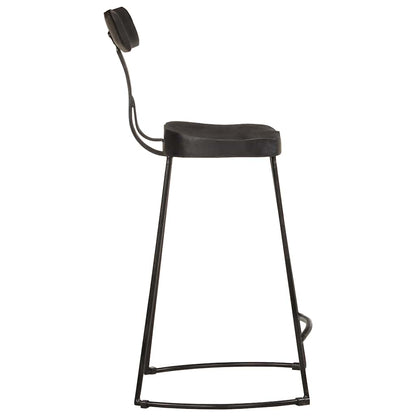 vidaXL Bar Stools 2 pcs Black 49x43x88 cm Solid Wood Mango