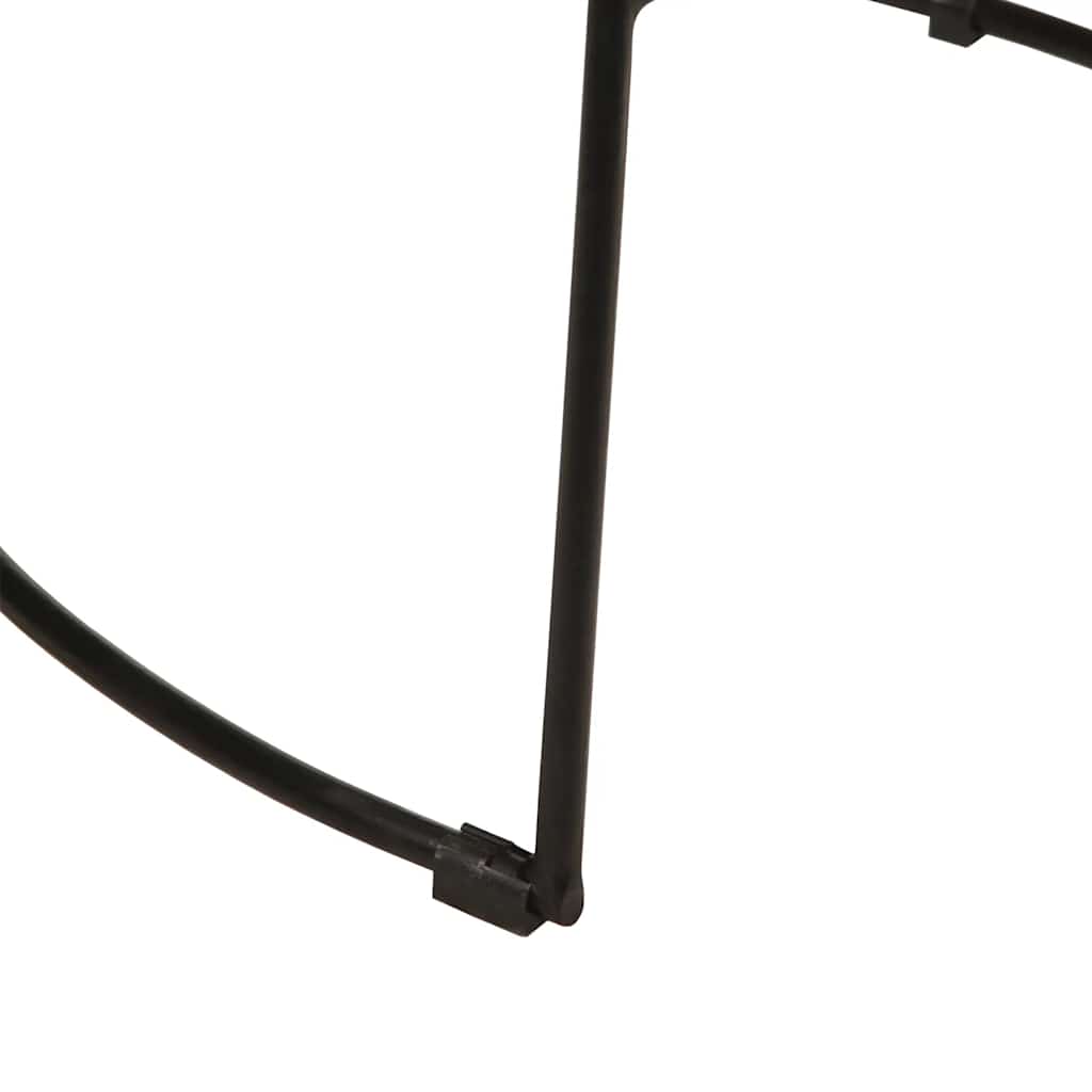 vidaXL Bar Stools 2 pcs Black 49x43x88 cm Solid Wood Mango