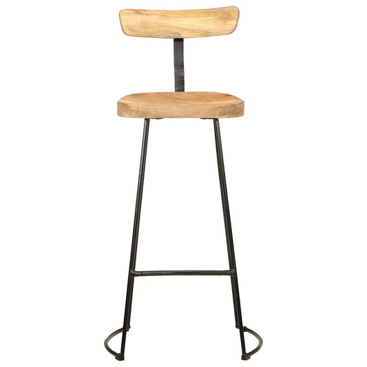 vidaXL Bar Stools 2 pcs 49x43x103 cm Solid Wood Mango
