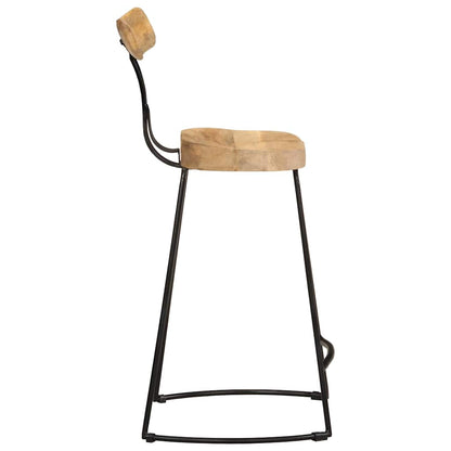 vidaXL Bar Stools 2 pcs 49x43x88 cm Solid Wood Mango