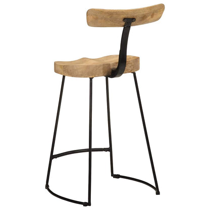 vidaXL Bar Stools 2 pcs 49x43x88 cm Solid Wood Mango