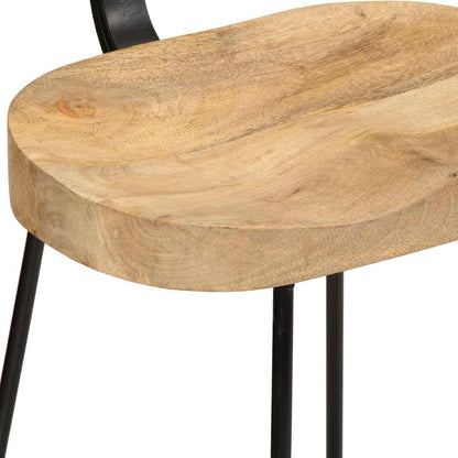 vidaXL Bar Stools 2 pcs 49x43x88 cm Solid Wood Mango