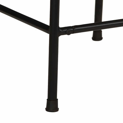 vidaXL Bar Stools 2 pcs 46x35,5x80 cm Solid Wood Rough Mango