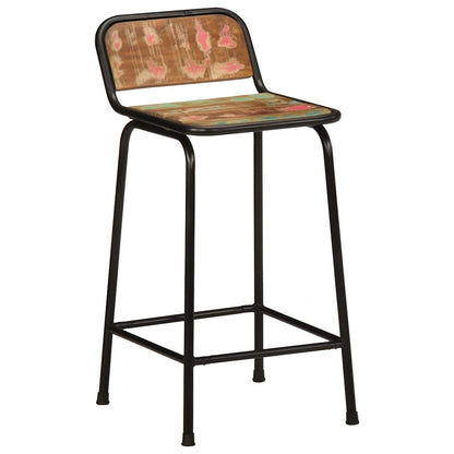 vidaXL Bar Stools 4 pcs 46x35,5x80 cm Solid Wood Reclaimed