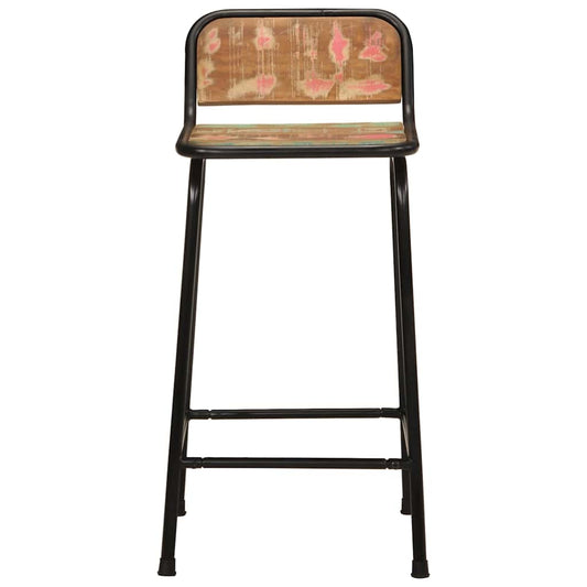 vidaXL Bar Stools 4 pcs 46x35,5x80 cm Solid Wood Reclaimed