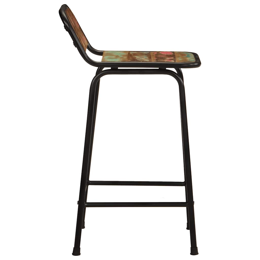 vidaXL Bar Stools 4 pcs 46x35,5x80 cm Solid Wood Reclaimed
