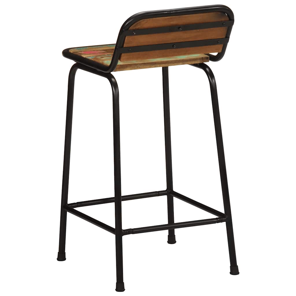 vidaXL Bar Stools 4 pcs 46x35,5x80 cm Solid Wood Reclaimed