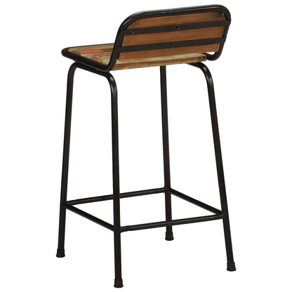 vidaXL Bar Stools 4 pcs 46x35,5x80 cm Solid Wood Reclaimed