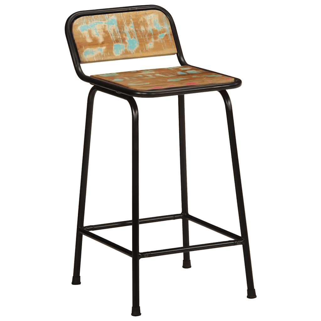 vidaXL Bar Stools 4 pcs 46x35,5x80 cm Solid Wood Reclaimed