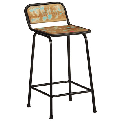 vidaXL Bar Stools 4 pcs 46x35,5x80 cm Solid Wood Reclaimed