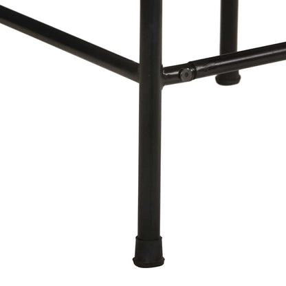 vidaXL Bar Stools 4 pcs 46x35,5x70 cm Solid Wood Rough Mango