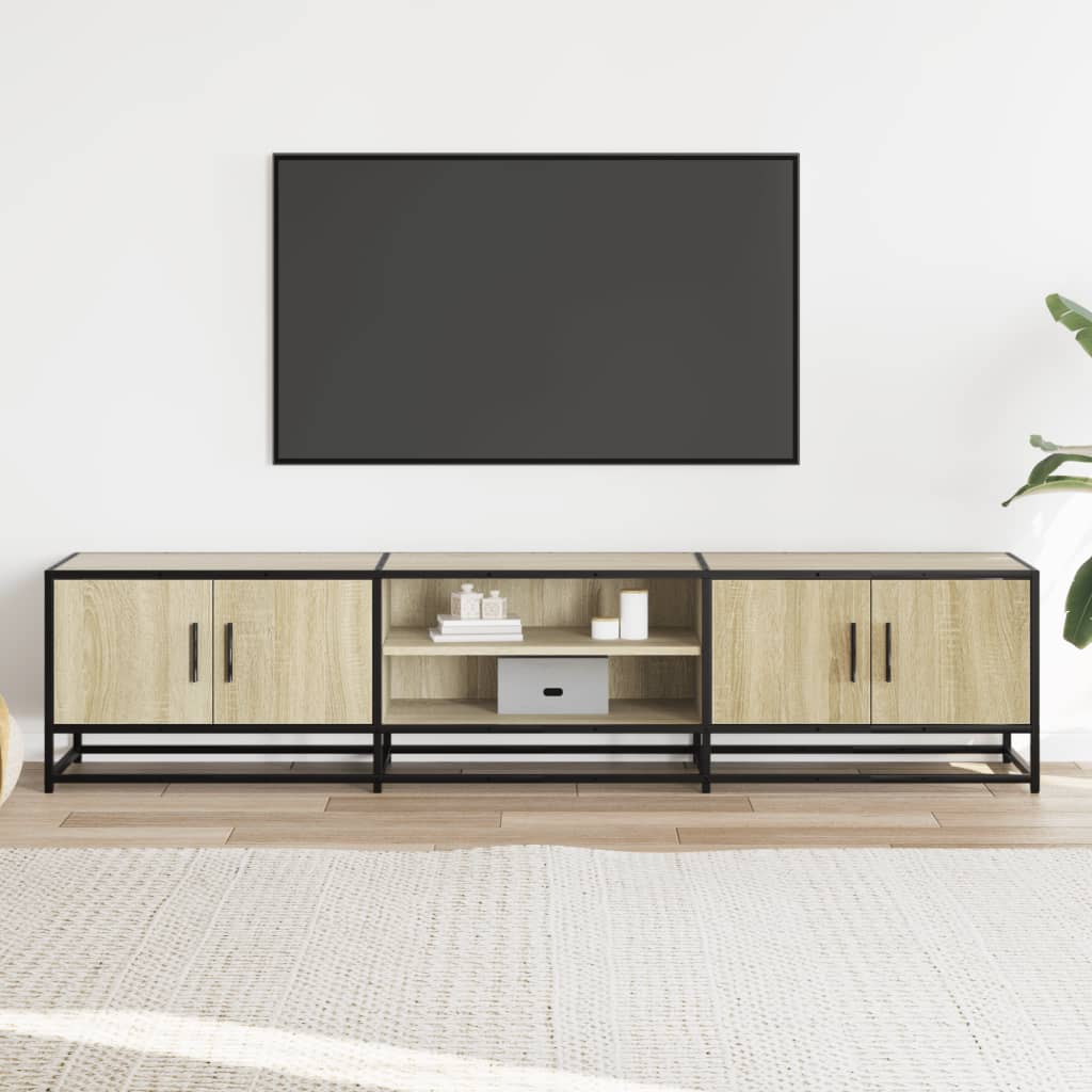 vidaXL TV Cabinet Sonoma Oak 180x35x41 cm Engineered Wood