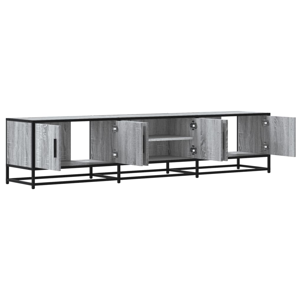vidaXL TV Cabinet Grey Sonoma 180x35x41 cm Engineered Wood
