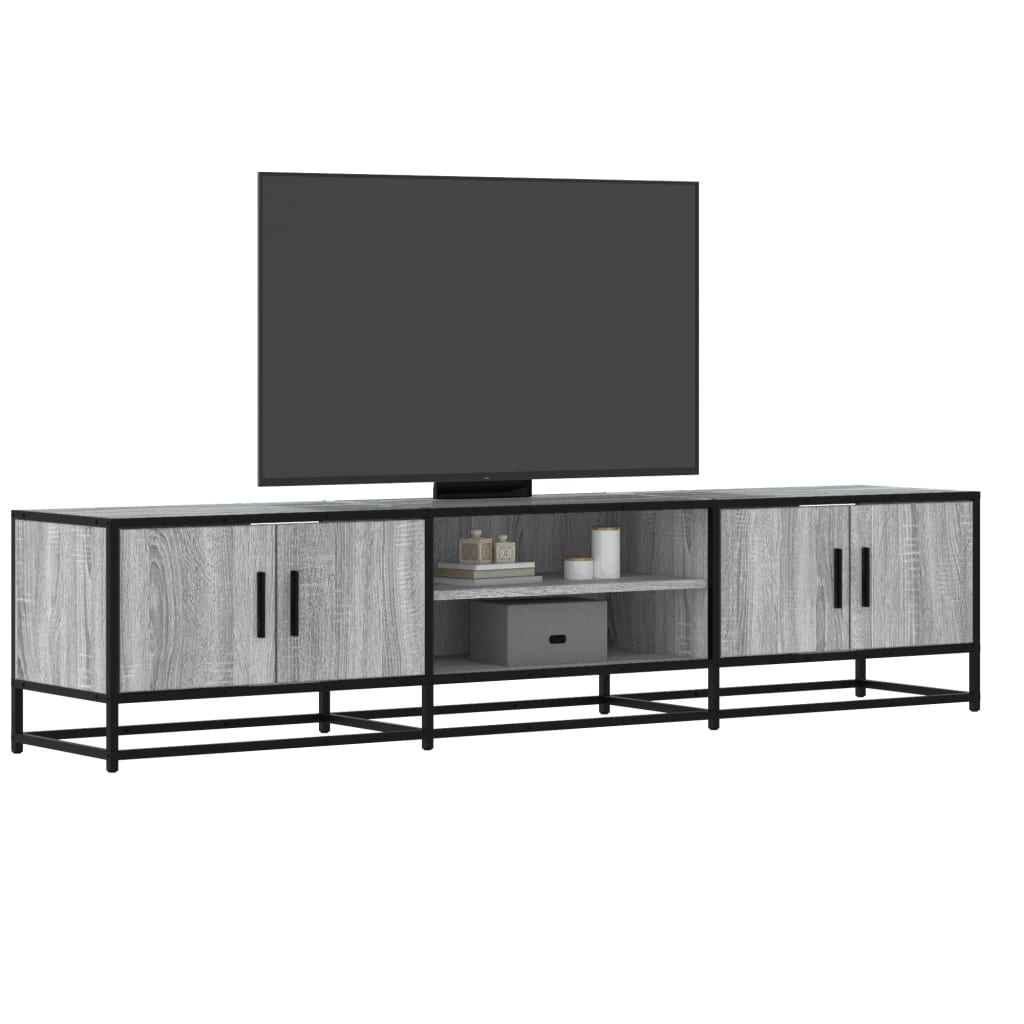 vidaXL TV Cabinet Grey Sonoma 180x35x41 cm Engineered Wood