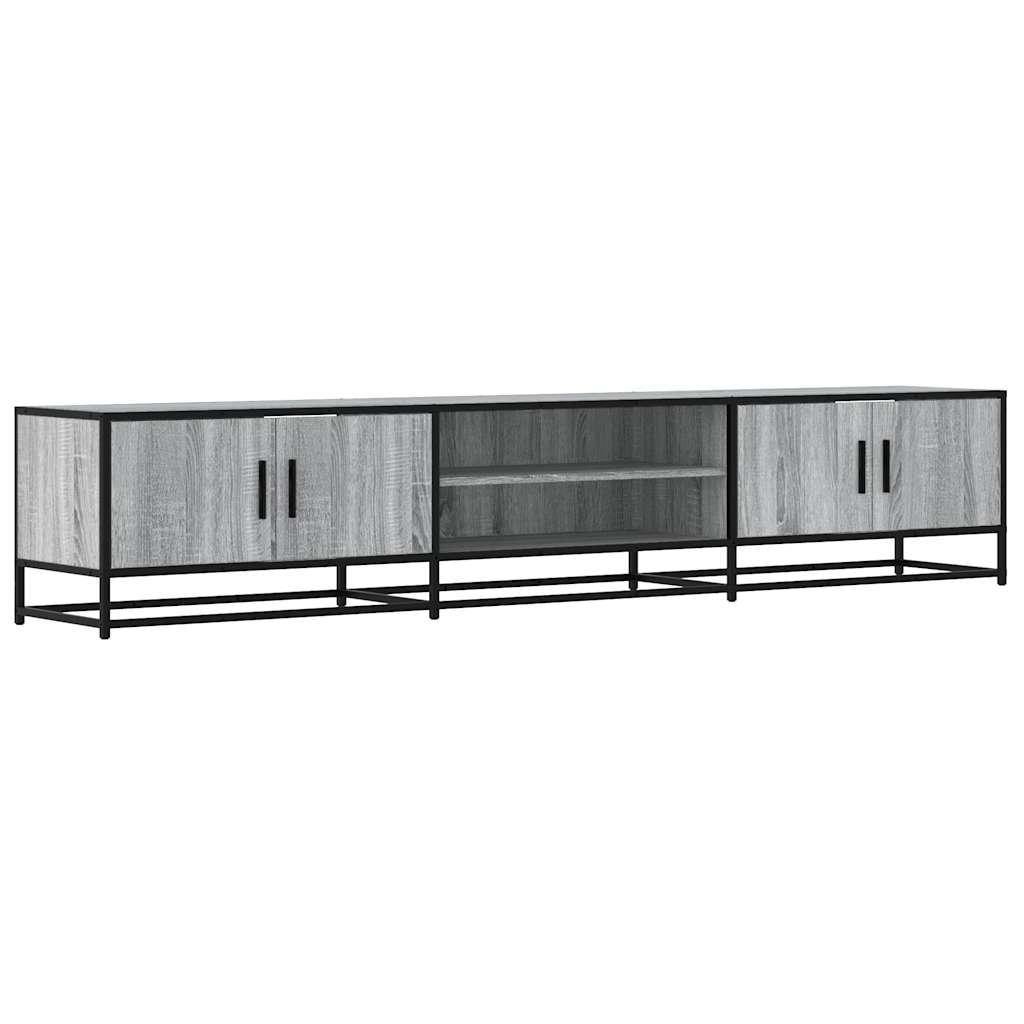 vidaXL TV Cabinet Grey Sonoma 210x35x41 cm Engineered Wood