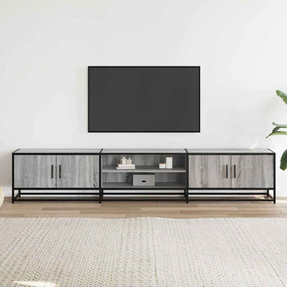 vidaXL TV Cabinet Grey Sonoma 210x35x41 cm Engineered Wood