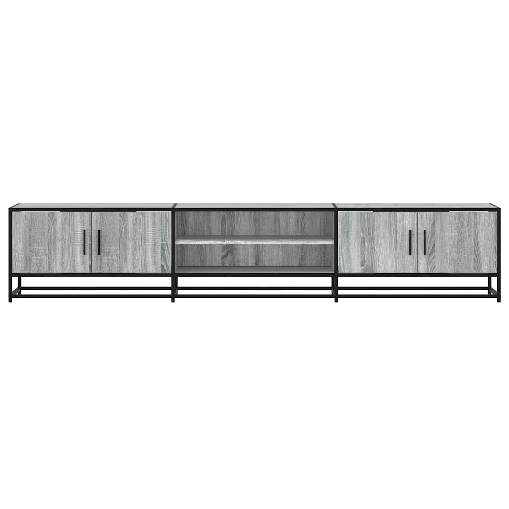 vidaXL TV Cabinet Grey Sonoma 210x35x41 cm Engineered Wood