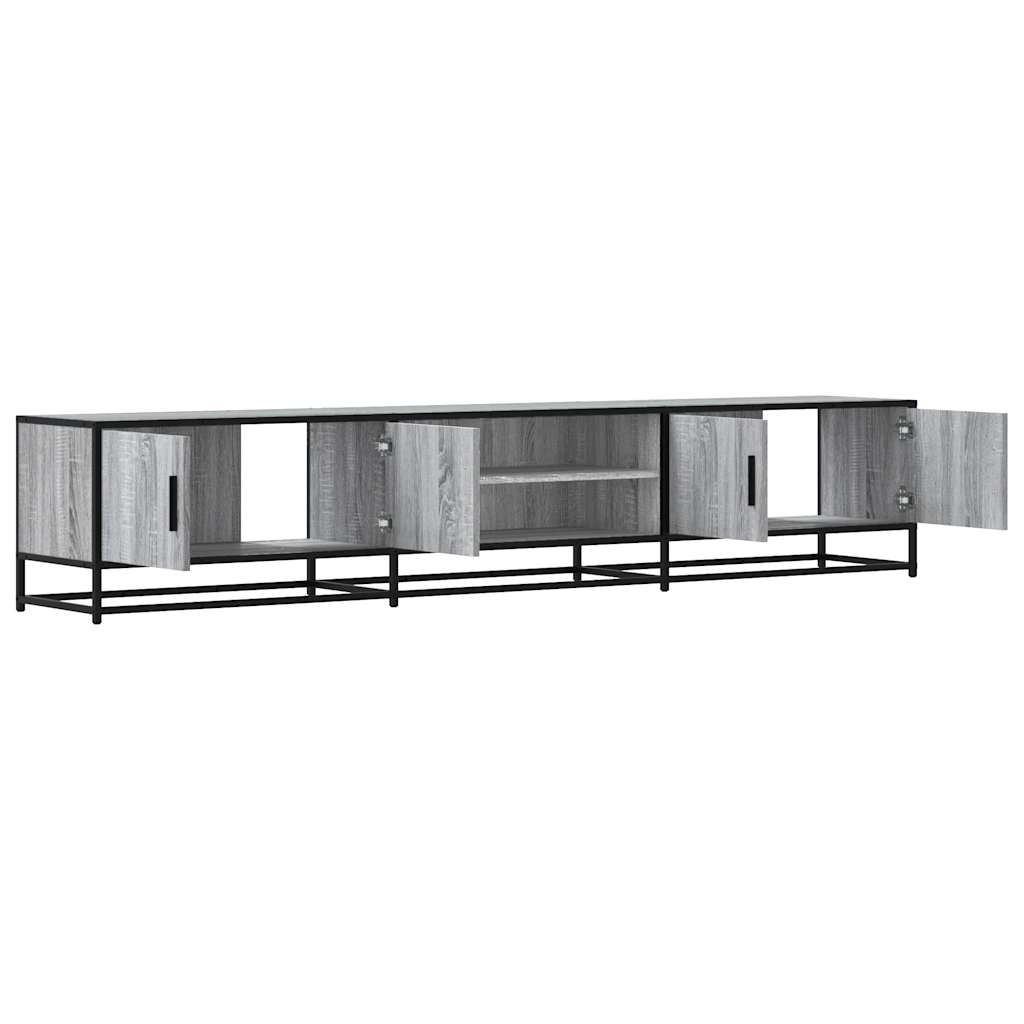 vidaXL TV Cabinet Grey Sonoma 210x35x41 cm Engineered Wood