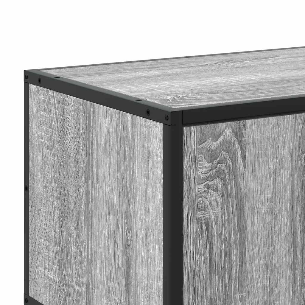 vidaXL TV Cabinet Grey Sonoma 210x35x41 cm Engineered Wood