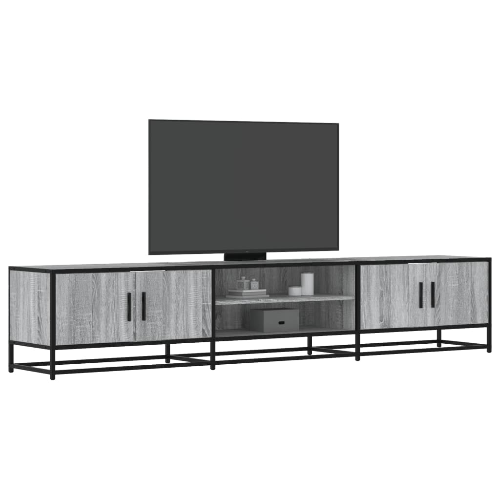 vidaXL TV Cabinet Grey Sonoma 210x35x41 cm Engineered Wood