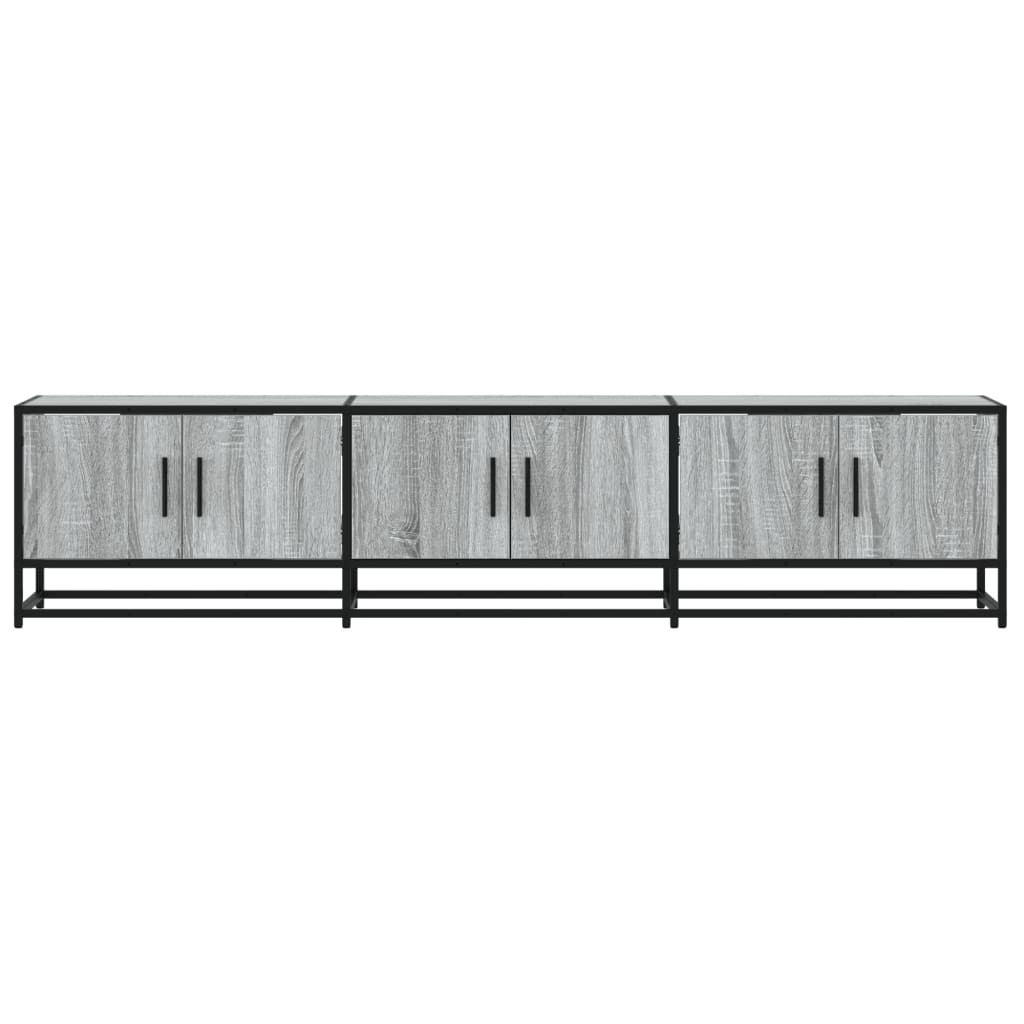 vidaXL TV Cabinet Grey Sonoma 180x35x41 cm Engineered Wood