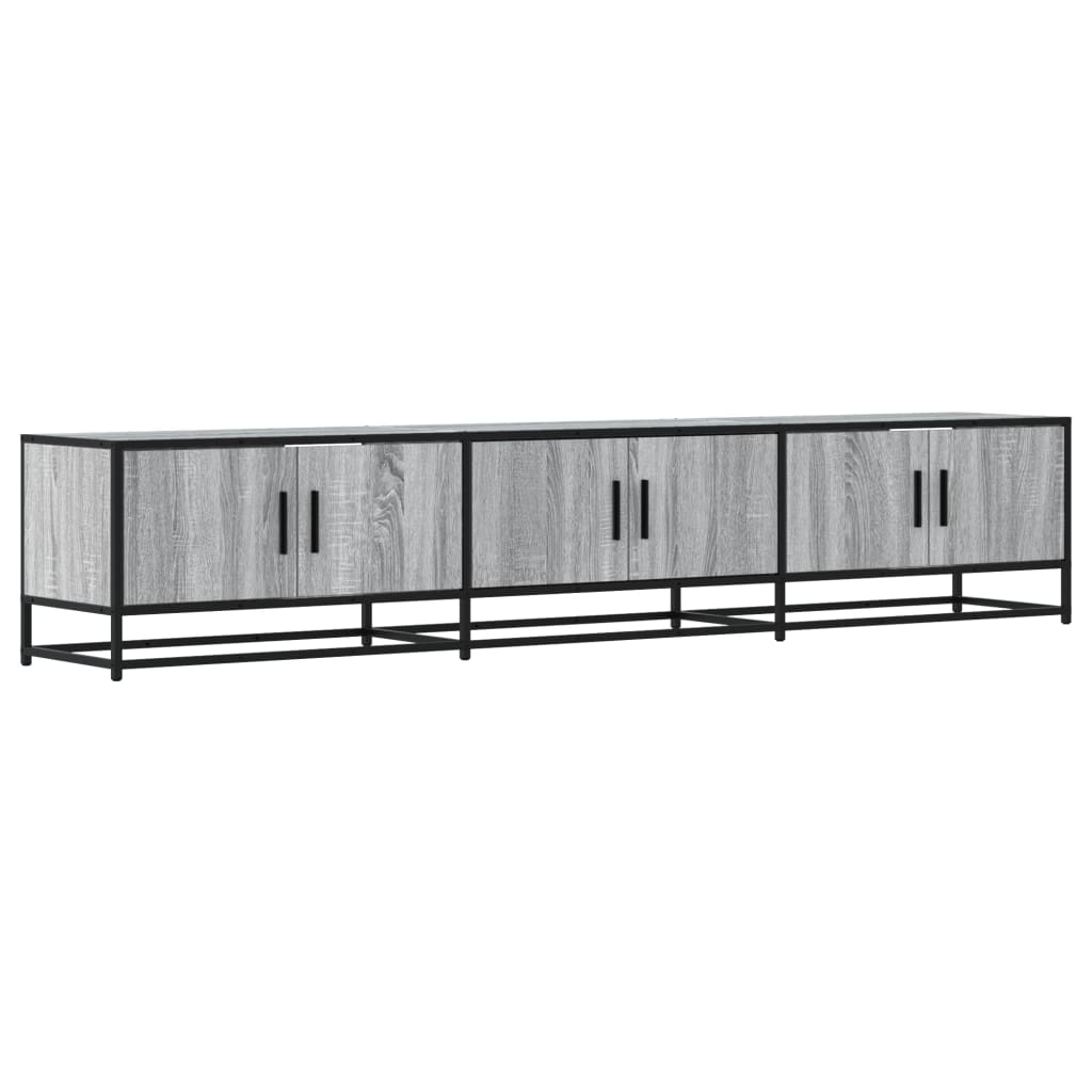 vidaXL TV Cabinet Grey Sonoma 210x35x41 cm Engineered Wood