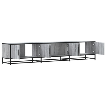 vidaXL TV Cabinet Grey Sonoma 210x35x41 cm Engineered Wood