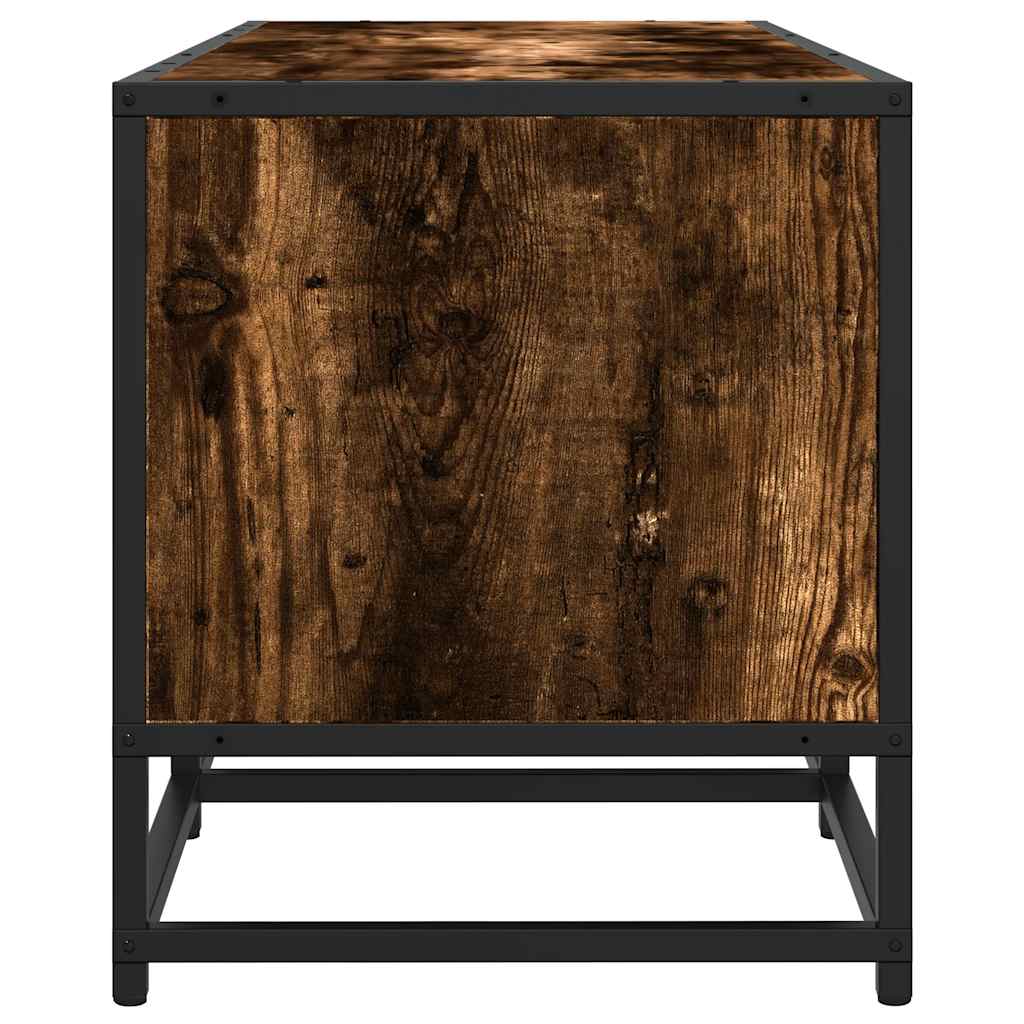 vidaXL TV Cabinet Smoked Oak 240x35x41 cm Engineered Wood