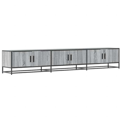 vidaXL TV Cabinet Grey Sonoma 240x35x41 cm Engineered Wood