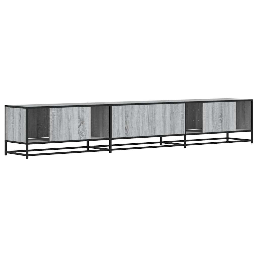 vidaXL TV Cabinet Grey Sonoma 240x35x41 cm Engineered Wood