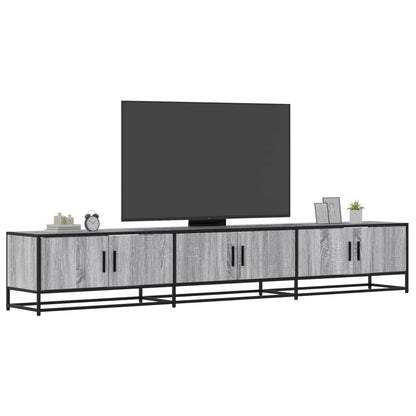 vidaXL TV Cabinet Grey Sonoma 240x35x41 cm Engineered Wood