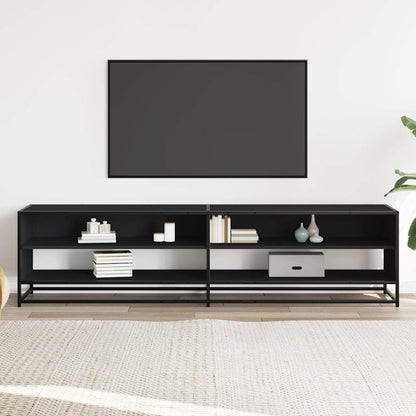 vidaXL TV Cabinet Black 180,5x40x46 cm Engineered Wood
