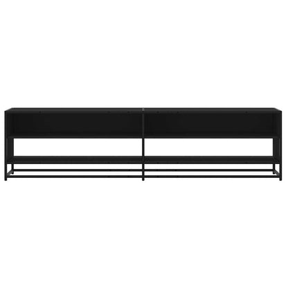 vidaXL TV Cabinet Black 180,5x40x46 cm Engineered Wood
