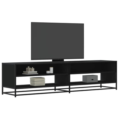 vidaXL TV Cabinet Black 180,5x40x46 cm Engineered Wood
