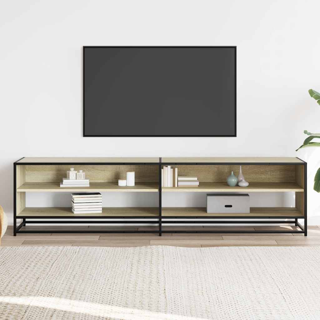 vidaXL TV Cabinet Sonoma Oak 180,5x40x46 cm Engineered Wood