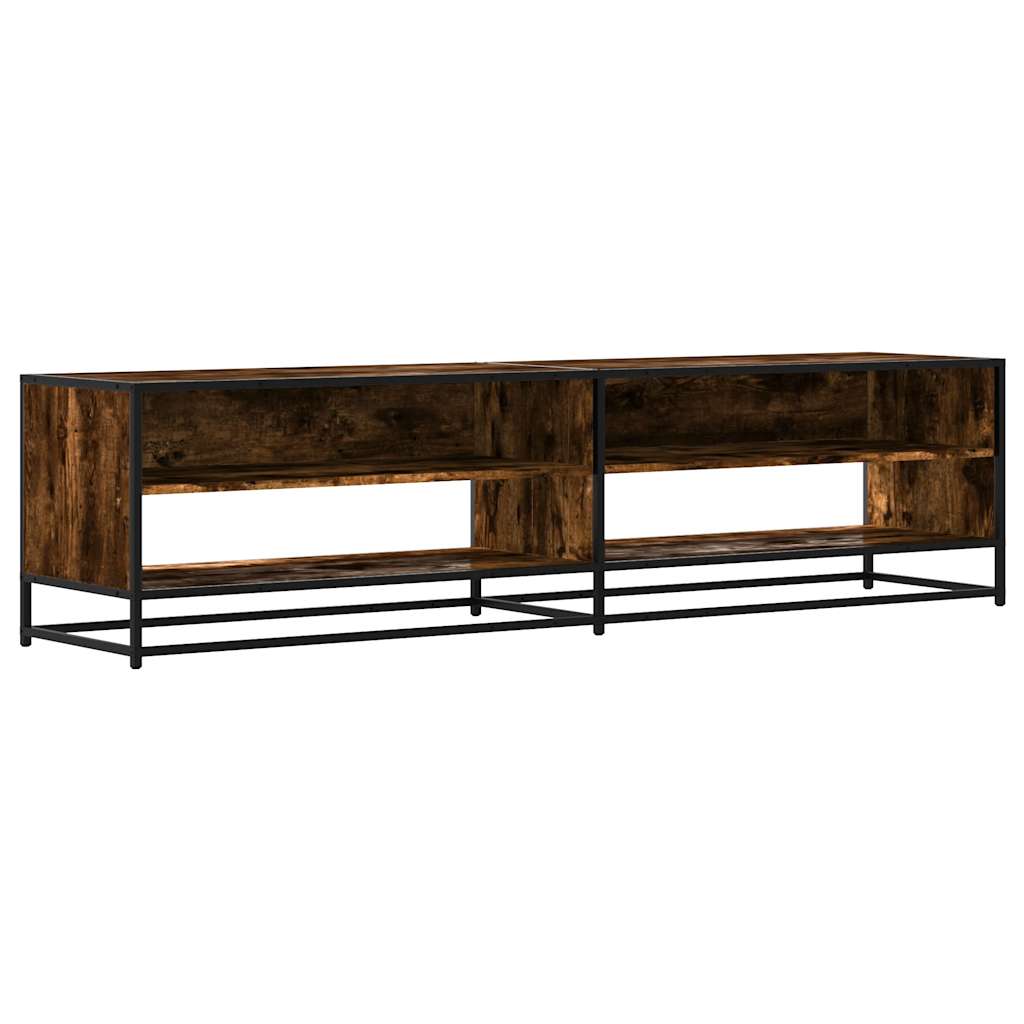vidaXL TV Cabinet Smoked Oak 180.5x40x46 cm Engineered Wood