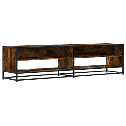 vidaXL TV Cabinet Smoked Oak 180.5x40x46 cm Engineered Wood