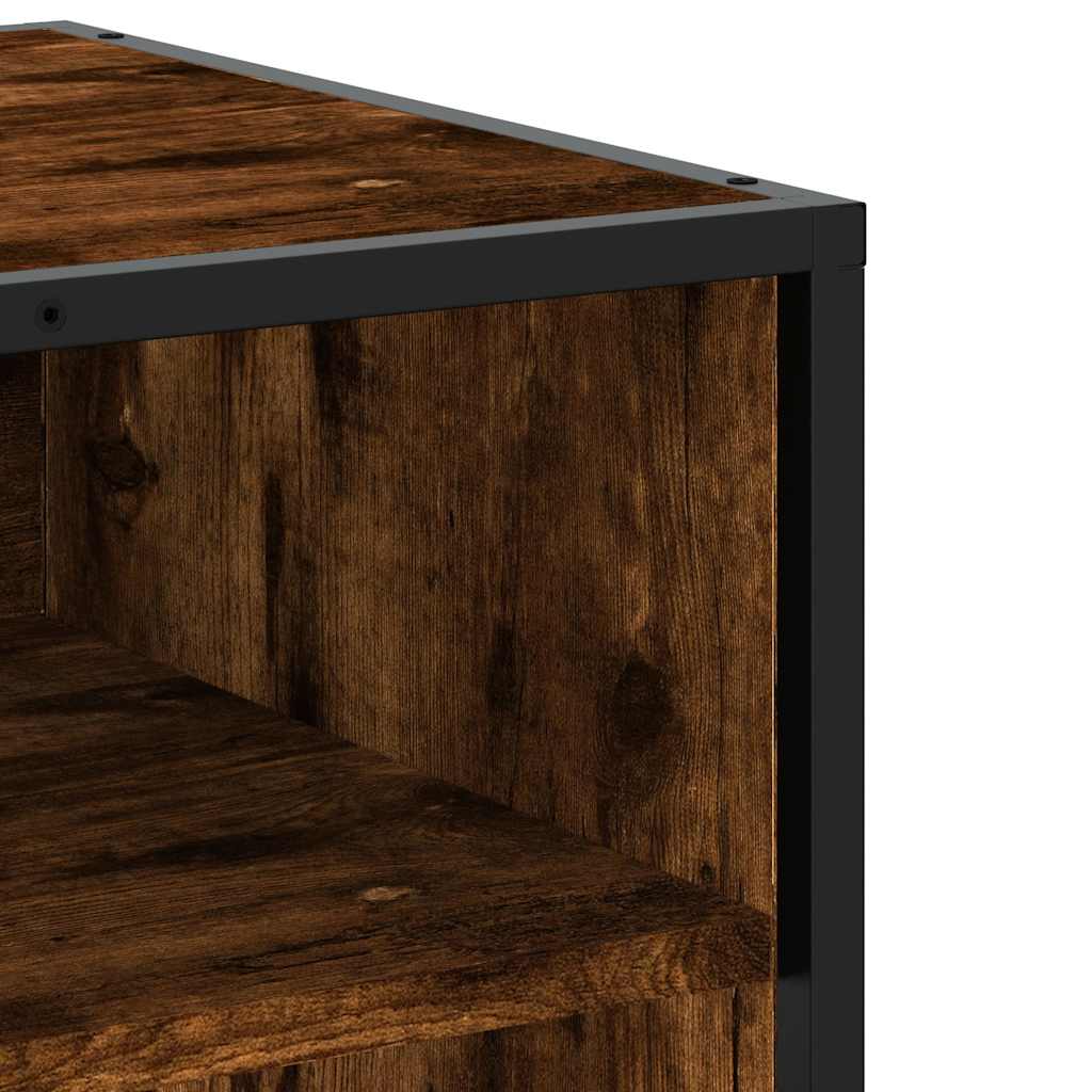 vidaXL TV Cabinet Smoked Oak 180.5x40x46 cm Engineered Wood