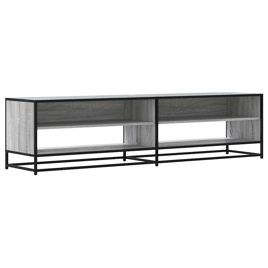 vidaXL TV Cabinet Grey Sonoma 180,5x40x46 cm Engineered Wood