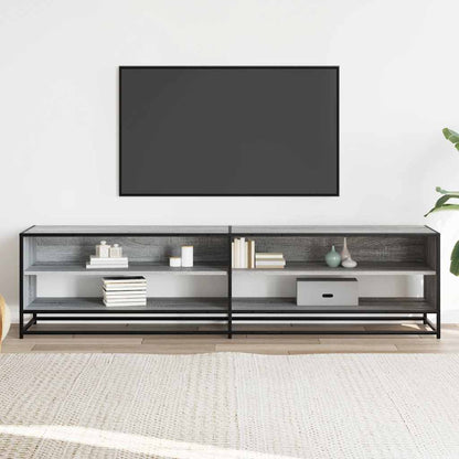 vidaXL TV Cabinet Grey Sonoma 180,5x40x46 cm Engineered Wood