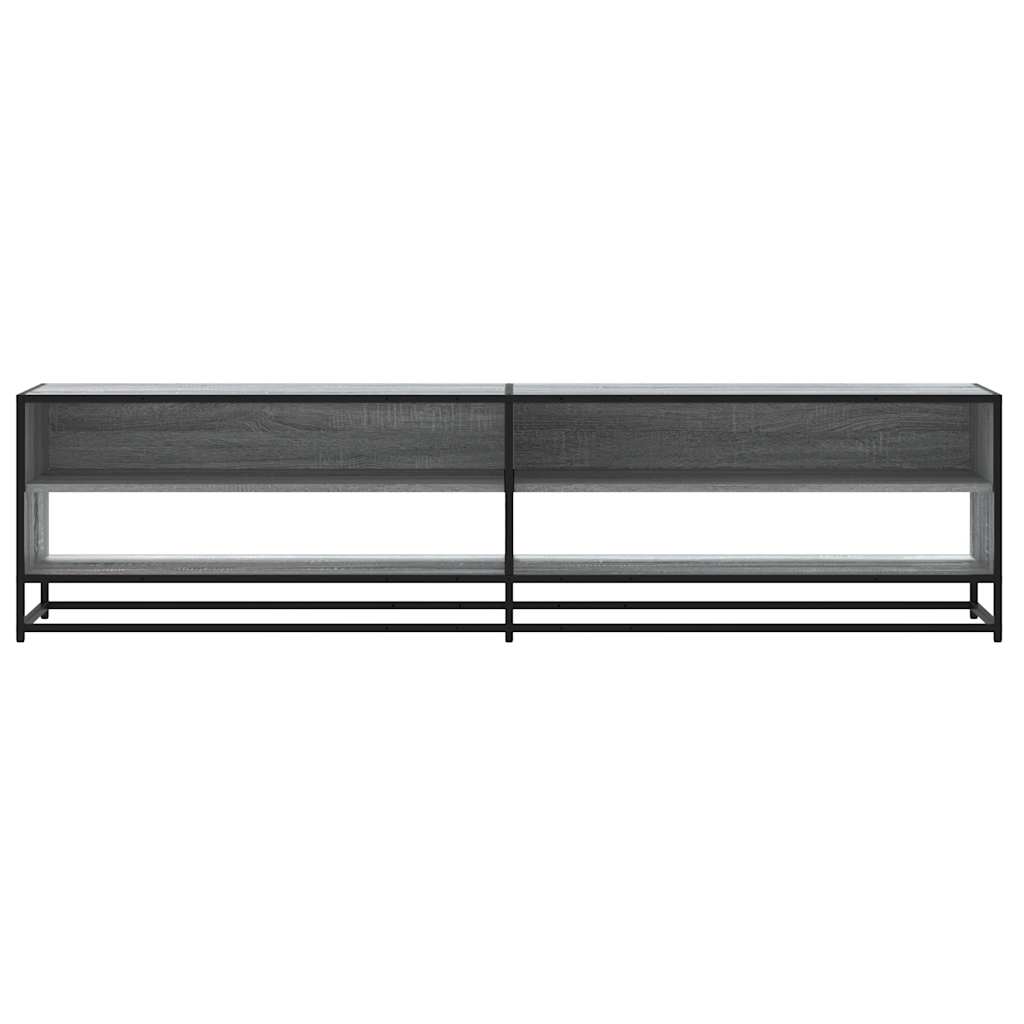 vidaXL TV Cabinet Grey Sonoma 180,5x40x46 cm Engineered Wood