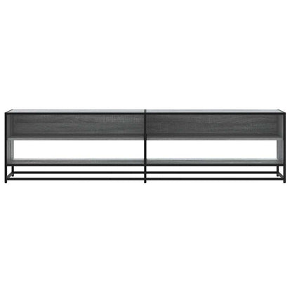 vidaXL TV Cabinet Grey Sonoma 180,5x40x46 cm Engineered Wood