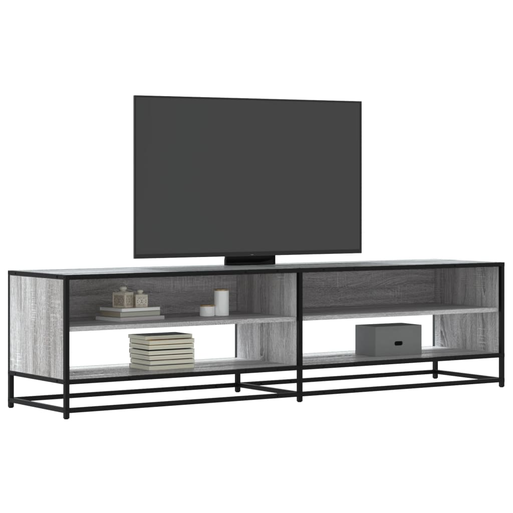 vidaXL TV Cabinet Grey Sonoma 180,5x40x46 cm Engineered Wood