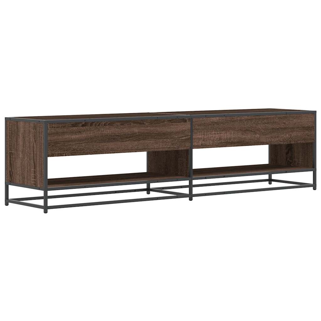 vidaXL TV Cabinet Brown Oak 180,5x40x46 cm Engineered Wood